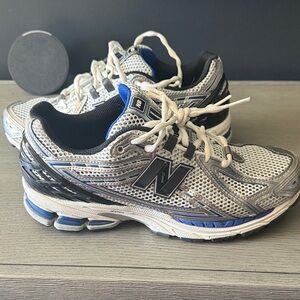 New Balance 1906R Silver and Blue Running Shoes